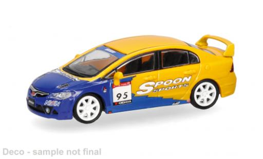 Honda Civic 1/87 Micro City 87 FD2 jaune/bleue 1:87