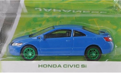 Honda Civic Si 1/64 Greenlight bleu Special Version miniature