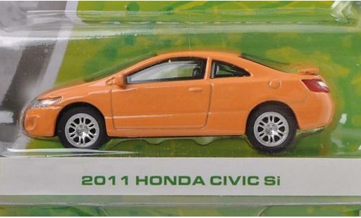 Honda Civic Si 1/64 Greenlight orange-beige 2011 miniature