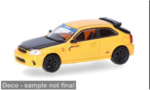 Honda Civic 1/87 Micro City 87 Type R (EK9) jaune/noire 1:87 miniature