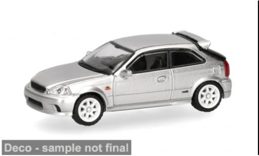 Honda Civic 1/87 Micro City 87 Type R (EK9) argent&Atilde;&copy;e 1:87 miniature