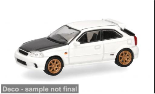 Honda Civic 1/87 Micro City 87 Type R (EK9) blanche/noire 1:87 miniature