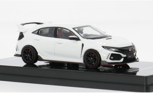 Honda Civic 1/64 INNO64 Type R (FK8) blanche 2017 1:64 miniature