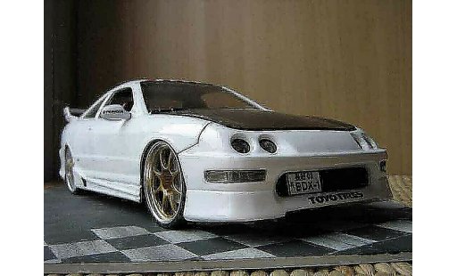 Honda Integra Type R 1/18 Hot Wheels jdm blanche miniature