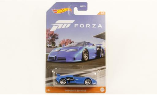 Bugatti EB110 1/64 Hot Wheels EB 110 SS bleue Forza 1994 1:64 miniature