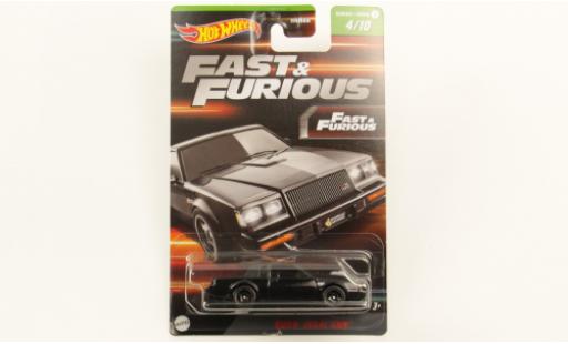 Buick Regal 1/64 Hot Wheels GNX noire Fast &amp; Furious 1987 1:64 miniature