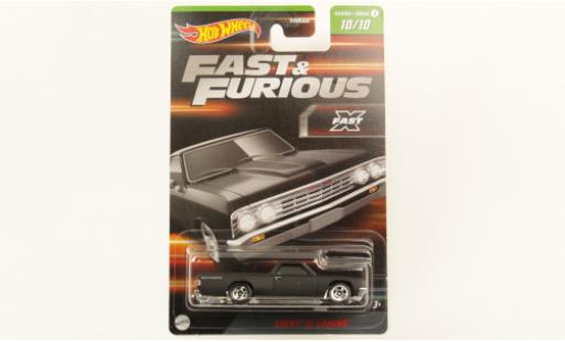 Miniature Chevrolet El Camino 1/64 Hot Wheels mattanthrazit rapide & Furious 1972 Chevrolet El Camino 1/64 Hot Wheels mattanthrazit rapide & Furious 1972 miniature