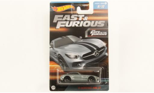 Miniature Mercedes AMG GT 1/64 Hot Wheels metallise gris rapide & Furious 2015 Mercedes AMG GT 1/64 Hot Wheels metallise gris rapide & Furious 2015 miniature