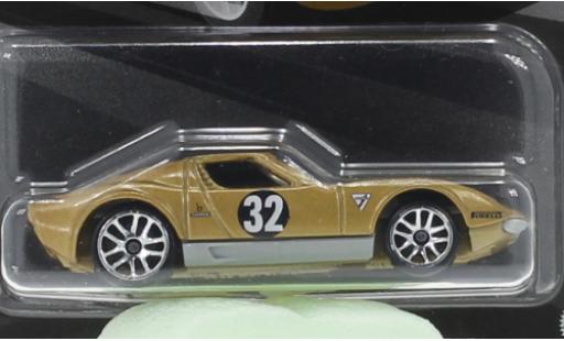 Lamborghini Miura 1/64 Hot Wheels SV gold 1971 1:64 miniature