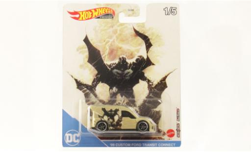 Miniature Ford Transit 1/64 Hot Wheels Premium Connect Douane beige Batman Ford Transit 1/64 Hot Wheels Premium Connect Douane beige Batman miniature