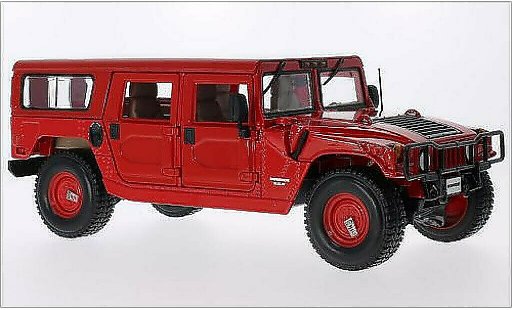 Hummer H1 Base 1/18 Maisto 4-Door Wagon rouge miniature