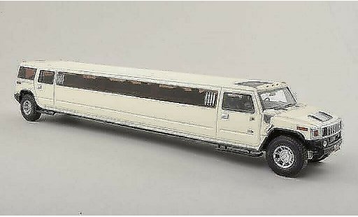 Hummer H2 Stretch Limousine 1/43 Neo Berline blanche miniature
