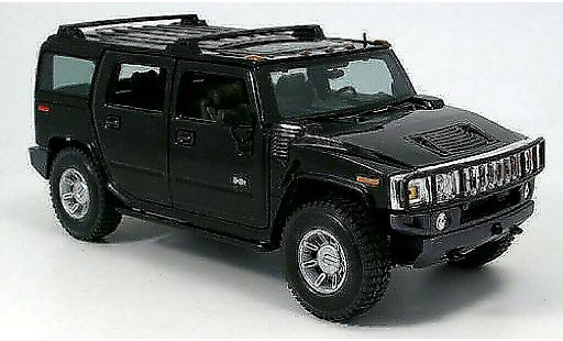 Hummer H2 Base 1/18 Maisto SUV noire 2002 miniature