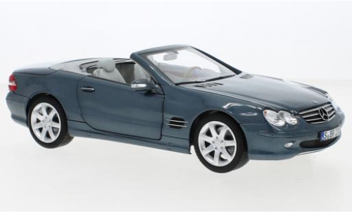 Miniature Mercedes Classe SL 1/18 SpecialC SL 500 (R230) metallise bleue 2001 Mercedes Classe SL 1/18 SpecialC SL 500 (R230) metallise bleue 2001 miniature