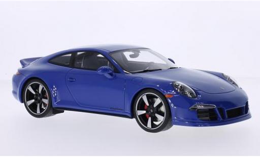 Miniature Porsche 991 GTS 1/18 GT Spirit 911 () Carrera GTS Club Coupe bleue 60 Years Club of America avec Vitrine Porsche 991 GTS 1/18 GT Spirit 911 () Carrera GTS Club Coupe bleue 60 Years Club of America avec Vitrine miniature