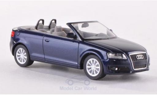 Miniature Audi A3 1/87 Herpa Cabriolet (8P) metallise bleue 2008 es Interieur Audi A3 1/87 Herpa Cabriolet (8P) metallise bleue 2008 es Interieur miniature