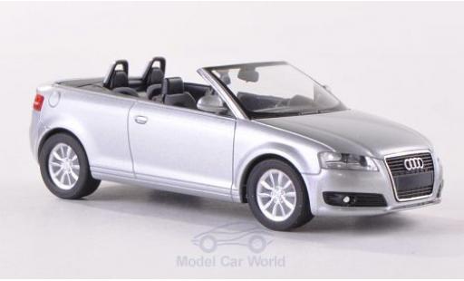 Miniature Audi A3 1/87 Herpa Cabriolet (8P) grise 2008 Verdeck geöffnet Audi A3 1/87 Herpa Cabriolet (8P) grise 2008 Verdeck geöffnet miniature