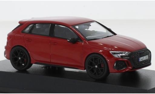 Miniature Audi RS3 1/43 iScale Sportback rouge foncé 2022 Audi RS3 1/43 iScale Sportback rouge foncé 2022 miniature