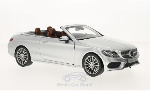 Miniature Mercedes Classe C 1/18 iScale (A205) Cabriolet grise Softtop liegt Bei Mercedes Classe C 1/18 iScale (A205) Cabriolet grise Softtop liegt Bei miniature