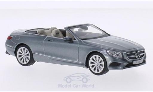 Miniature Mercedes Classe S 1/43 iScale Cabrio metallise grise Mercedes Classe S 1/43 iScale Cabrio metallise grise miniature