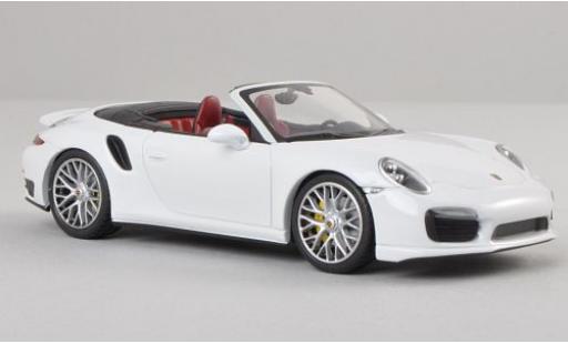 Miniature Porsche 991 Turbo S 1/43 Minichamps 911 cabriolet  blanche 2013 Porsche 991 Turbo S 1/43 Minichamps 911 cabriolet  blanche 2013 miniature