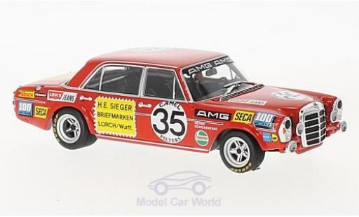Mercedes 300 SEL 1/43 Minichamps SEL 6.8 AMG No.35 Briefmarken Sieger 24h Spa 1971 H.Heyer/C.Schickentanz miniature
