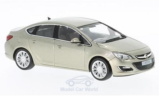 Opel Astra 1/43 Minichamps J Limousine metallise beige 2012 miniature