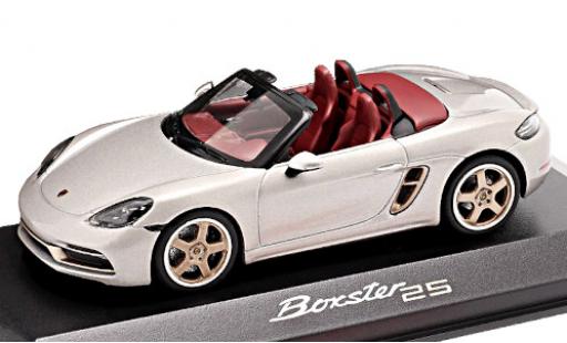 Miniature Porsche Boxster 1/43 Minichamps 718 25 (982) metallise grise 2021 25 années Porsche Boxster 1/43 Minichamps 718 25 (982) metallise grise 2021 25 années miniature
