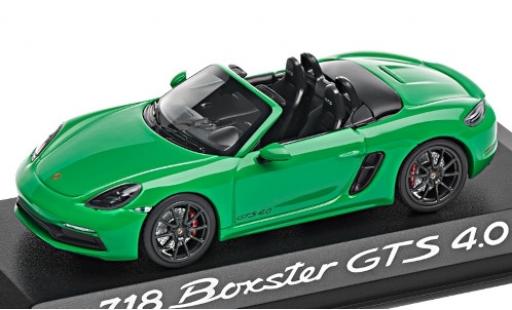 Porsche Boxster 1/43 Minichamps 718 GTS 4.0 (982) verte 2020 miniature