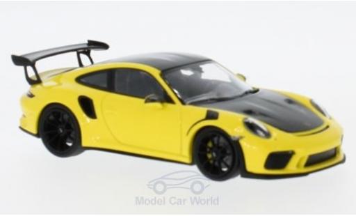 Miniature Porsche 991 GT3 RS 1/43 Minichamps 911 () GT3 RS jaune 2018 mit Weissach-Paket Porsche 991 GT3 RS 1/43 Minichamps 911 () GT3 RS jaune 2018 mit Weissach-Paket miniature