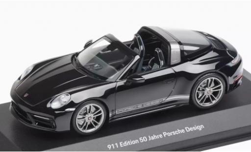 Porsche 992 Targa 1/43 Minichamps 911 () Targa noire 50 Jahre Design miniature