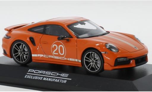 Miniature Porsche 992 Turbo s 1/43 Minichamps 911 () Turbo S orange China 20th Anniversary Porsche 992 Turbo s 1/43 Minichamps 911 () Turbo S orange China 20th Anniversary miniature