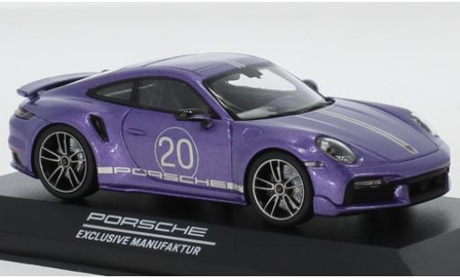 Miniature Porsche 992 Turbo s 1/43 Minichamps 911 () Turbo S metallise violetteee China 20th Anniversary Porsche 992 Turbo s 1/43 Minichamps 911 () Turbo S metallise violetteee China 20th Anniversary miniature