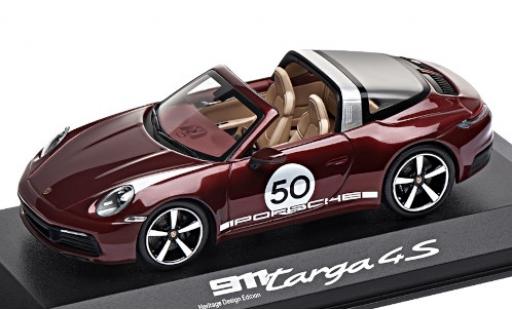 Miniature Porsche 911 1/43 Minichamps Targa 4S metallise rouge/Dekor No.50 Heritage Design Edition Porsche 911 1/43 Minichamps Targa 4S metallise rouge/Dekor No.50 Heritage Design Edition miniature