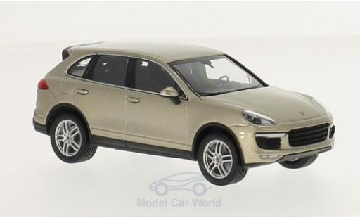 Miniature Porsche Cayenne Turbo 1/43 Minichamps Turbo metallise beige 2014 Porsche Cayenne Turbo 1/43 Minichamps Turbo metallise beige 2014 miniature