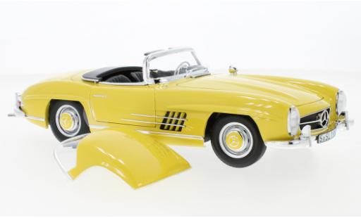 Mercedes 300 1/18 Norev SL Roadster (W198 II) jaune miniature
