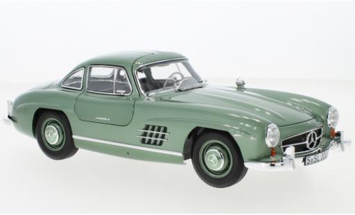 Mercedes 300 1/18 Norev SL (W198) metallise la chaux 1954 miniature