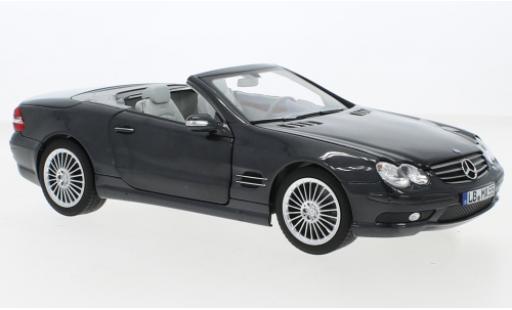 Miniature Mercedes Classe SL 1/18 Norev SL 55 AMG (R230) metallise noire 2001 Mercedes Classe SL 1/18 Norev SL 55 AMG (R230) metallise noire 2001 miniature