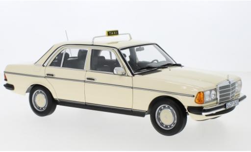 Miniature Mercedes 200 1/18 Norev (W123) beige Taxi (D) 1980 Mercedes 200 1/18 Norev (W123) beige Taxi (D) 1980 miniature
