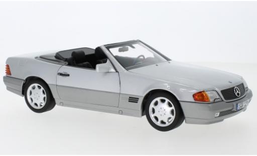 Miniature Mercedes 500 1/18 Norev SL (R129) grise 1988 avec Softtop et Hardtop Mercedes 500 1/18 Norev SL (R129) grise 1988 avec Softtop et Hardtop miniature