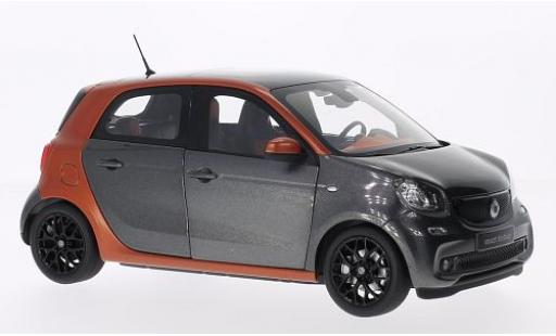 Miniature Smart ForFour 1/18 Norev Forfour metallise orange/metallise grise 2014 Smart ForFour 1/18 Norev Forfour metallise orange/metallise grise 2014 miniature