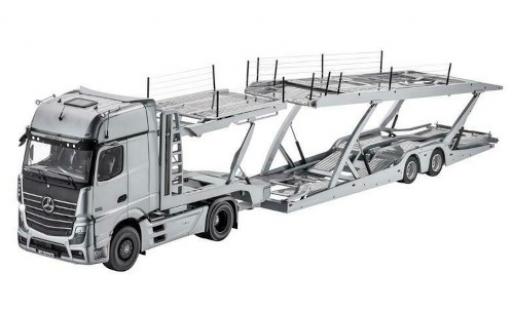 Miniature Mercedes Actros 1/18 NZG Autotransporter grise avec Lohr remorque Mercedes Actros 1/18 NZG Autotransporter grise avec Lohr remorque miniature