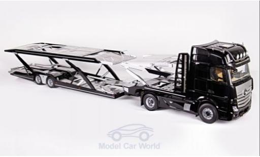 Miniature Mercedes Actros 1/18 NZG GigaSpace 4x2 noire/grise mit Autotransportauflieger Mercedes Actros 1/18 NZG GigaSpace 4x2 noire/grise mit Autotransportauflieger miniature