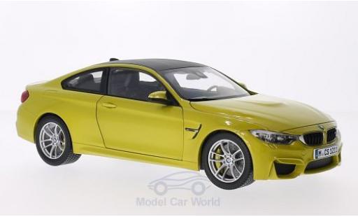 Miniature Bmw M4 1/18 Paragon Coupe metallise jaune Bmw M4 1/18 Paragon Coupe metallise jaune miniature