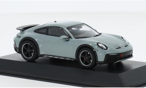Porsche 992 1/43 I Spark 911  Dakar metallise gris miniature