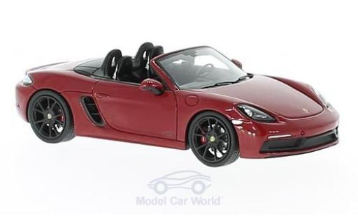 Miniature Porsche Boxster 1/43 Spark 718 GTS rouge Porsche Boxster 1/43 Spark 718 GTS rouge miniature