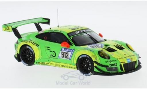 Miniature Porsche 991 GT3 R 1/43 Spark 911 () GT3 R No.912 Manthey Racing 24h Nürburgring 2018 R.Lietz/F.Makowiecki/P.Pilet/N.Tandy Porsche 991 GT3 R 1/43 Spark 911 () GT3 R No.912 Manthey Racing 24h Nürburgring 2018 R.Lietz/F.Makowiecki/P.Pilet/N.Tandy miniature