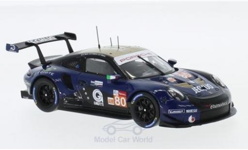 Miniature Porsche 991 RSR 1/43 Spark 911 ( II) RSR No.80 Ebimotors 24h Le Mans 2018 E.Maris/C.Nielsen/F.Babini Porsche 991 RSR 1/43 Spark 911 ( II) RSR No.80 Ebimotors 24h Le Mans 2018 E.Maris/C.Nielsen/F.Babini miniature