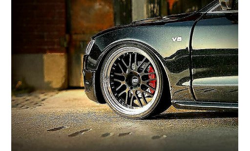 Audi S5 coupe 1/18 Norev noire jantes alu 19 pouces diffuseur carbone miniature