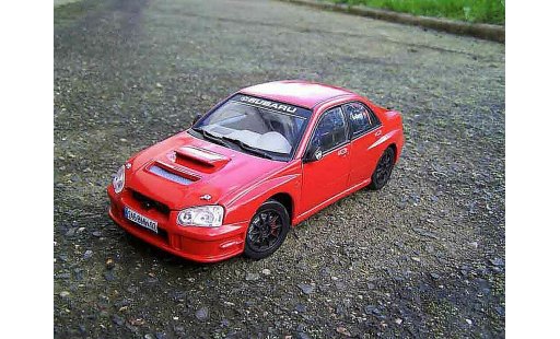 Subaru Impreza WRX 1/18 Solido 2005 rouge jdm miniature